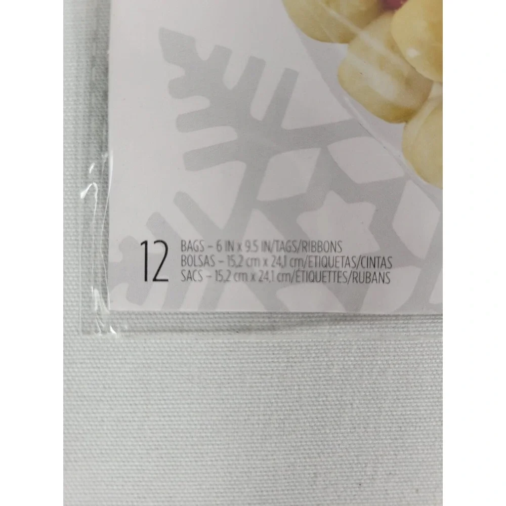 Wilton Christmas Treat Bag Kits 3 packs of 12 Bags With Ribbons & Tags